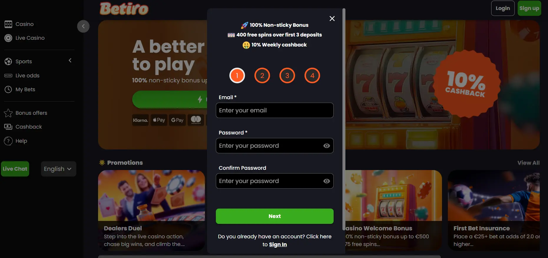 Betiro Casino – Online casino voor Nederlandse spelers image 2